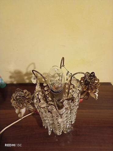 Ev üçün dekor: Kristal bəzəkli masa lampası - Stil: klassik/antik üslubda dekorativ — 4