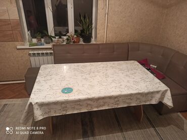 мебел уголок: Кухонный Стол, цвет - Серый, Б/у