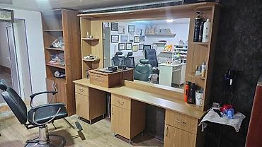Салонные столы: Salon üçün güzgülü iş masası – tam dəst - Material: ağac teksturalı — 3