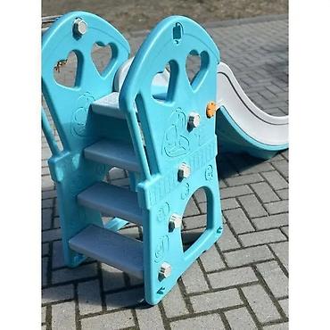 Sve za dečije igralište: Dečiji tobogan sa košem za košarku – unutra/spolja - Višenamenski — 7