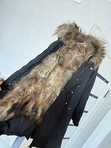 second hand: Пуховик, Длинная модель, С мехом — 2