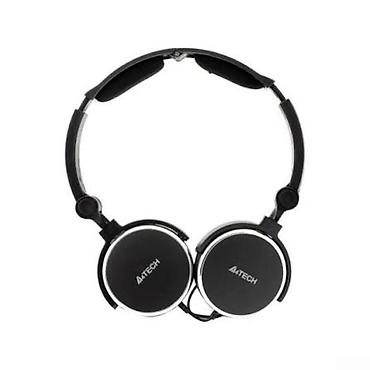 mini qulaqcıq: A4Tech L-600-1 Black – Mikrofonlu simli stereo qulaqlıq 🟢 Rəsmi iş — 1