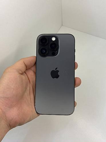 Apple iPhone: IPhone 14 Pro, Б/у, 128 ГБ, Графит, 75 % — 1