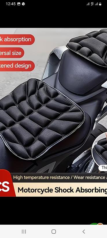 kupe oturacaq: Motosiklet üçün şokudmanı azaldan oturacaq yastığı - Universal ölçü — 1