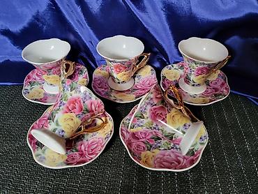 Kuhinjski setovi: Soljice nove,vintaz za kafu. Porcelanske soljice za kafu. Komada 5 u — 4