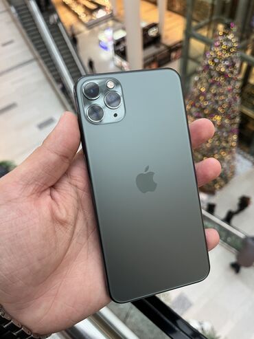 telefon 40 manat: IPhone 11 Pro Max, 256 GB, Alpine Green, Simsiz şarj, Face ID