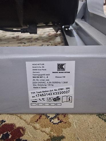İdman və istirahət: Kettler qaçış trenajoru - Brend/model: KETTLER (konsolda marka qeyd — 9
