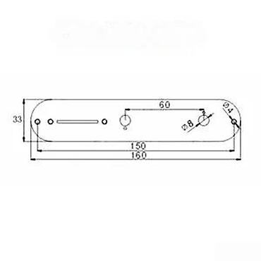 Gitare: CONTROL PLATE TELECASTER 2 BOJE - KOMPLET | Dimenzije su na — 11