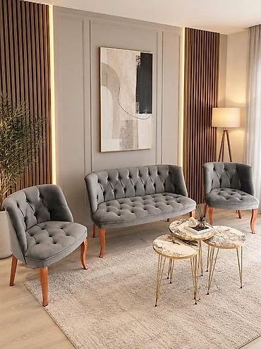 namestaj ada: Set tapaciranog klub nameštaja – 3 dela Opis: - Elegantni set za — 3