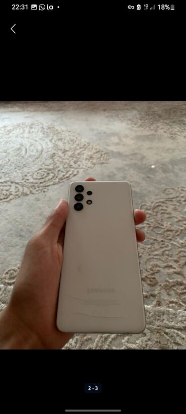 телефон xiaomi redmi 3: Samsung Galaxy A32, Колдонулган, 128 ГБ, түсү - Ак, 2 SIM