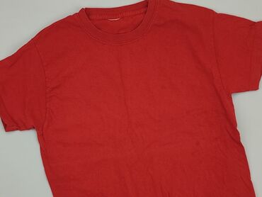 czerwony strój kąpielowy dwuczęściowy: T-shirt, 10 years, 134-140 cm, condition - Good