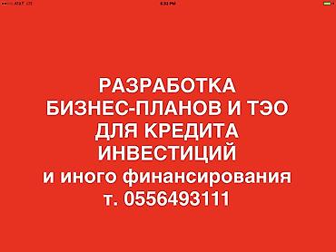 натижной ош: Услуги по разработке бизнес-планов и технико-экономических обоснований — 1