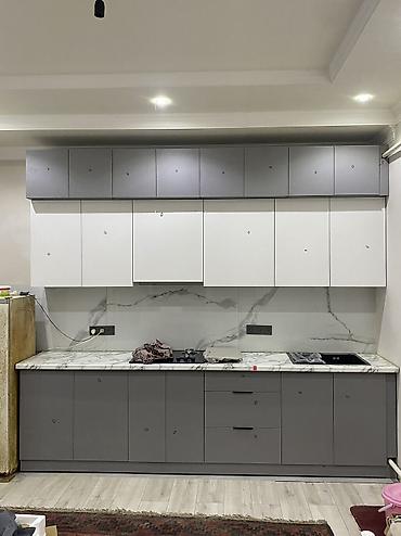 silver kitchen: Кухонный гарнитур, Новый, цвет - Серый, ДСП, Бесплатная доставка — 1
