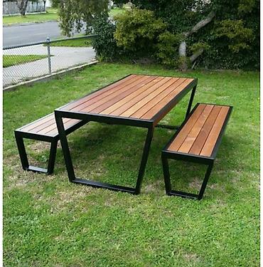 nil group: Metall karkaslı ağac mebel dəstləri - Material: qalın divarlı qara — 10