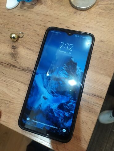 простой тел: Redmi, Redmi 9T, Б/у, 64 ГБ, цвет - Голубой, 2 SIM