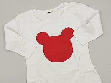 bluzki basic z dekoltem v: T-shirt damski, rozmiar S — 1