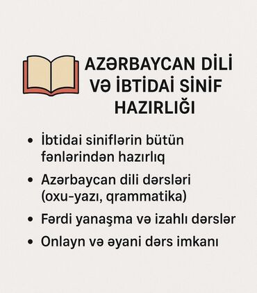 Boşqablar: Məktəbəqədər və ibtidai sinif hazırlığı, Azərbaycan dili, Fərdi
