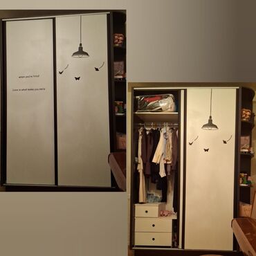 Uşaq dolabları: Oğlan və qız üçün, Düz dolab