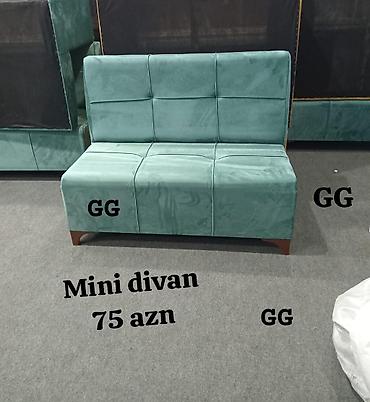 Mini divan – 75 AZN - Kompakt ölçülü, arxa söykənəcəyi olan iki