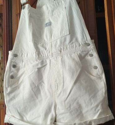 kratke majice i šortsevi za fitnes: L (EU 40), Jeans, color - White, Single-colored