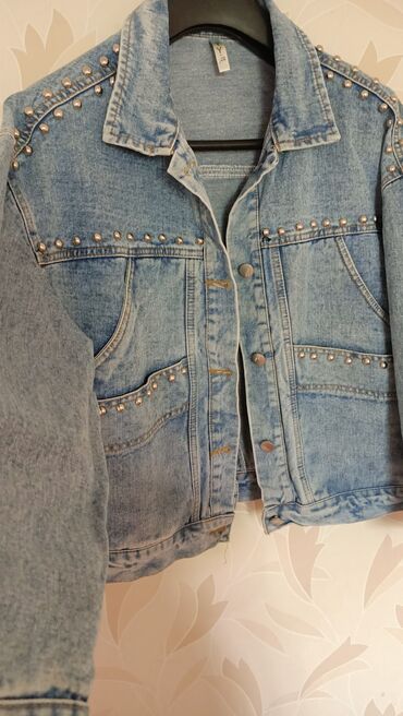 джинсовая куртка s: Джинсовая куртка, Осень-весна, 3XL (EU 46)