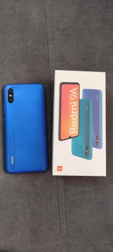 телефон на 4000: Xiaomi, Redmi 9A, Б/у, цвет - Синий