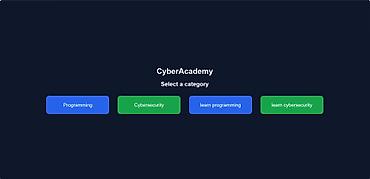 internete girmek: Web site CyberAcademy - Kateqoriyalar: Programming, Cybersecurity — 1