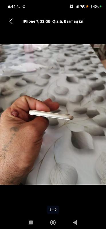 Apple iPhone: IPhone 7, 32 GB, Qızılı, Barmaq izi — 6