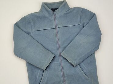 niebieski sweterek rozpinany: Bluza, 11 lat, 140-146 cm, stan - Zadowalający