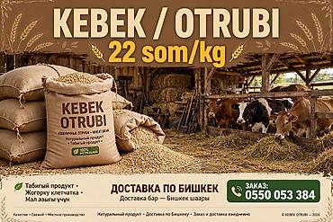 Пшеничные отруби KEBEK OTRUBI Фасовка: мешки (на фото — поставки в