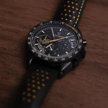 Ručni satovi: PAGANI DESIGN PD-1779 -40mm- Crna/Žuta -Omega Speedmaster Potpuno nov — 10