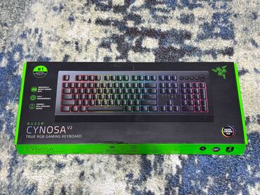 klaviatura satışı: Salam Klavyatura yenidir Razer Cynosa V2 Suya toza davamlidir 2 eded