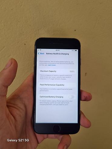 iphone se telefon: IPhone SE, 64 GB, Qara, Barmaq izi — 9