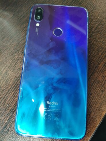 telefon tecili: Xiaomi Redmi 7, 64 GB, rəng - Mavi, 
 Sensor, Barmaq izi, İki sim kartlı