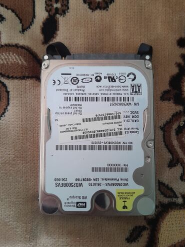 Haima: Məhsul: Western Digital Scorpio WD2500BEVS 2.5" HDD - Növ: Daxili