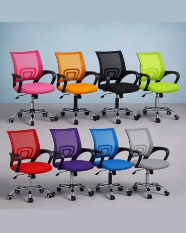 Ofis və oyun kresloları: Yeni, Təkərli, Qolları tənzimlənir, Dəri — 18