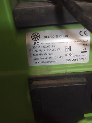 işlənmiş utulər: IPC SG-20 S 5008 buxarlı təmizləyici - İstehsal yeri: İtaliya (Venice — 3