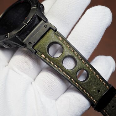 Ремешки, браслеты для часов: Ремешки для Garmin из кожи, ручная работа. 22, 26 мм Есть в наличии и — 6