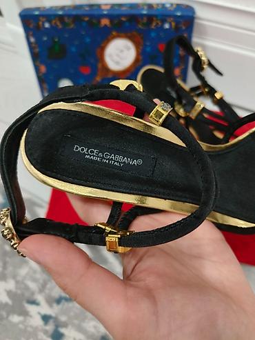 дольче габана: Босоножки, 36, 36.5, Dolce & Gabbana, Новый, цвет - Черный, Самовывоз — 4
