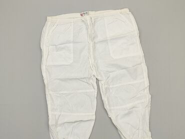 bluzki do białych spodni: Spodnie 3/4 Damskie, L, stan - Bardzo dobry