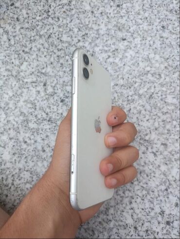 iphone 11 qiymeti lalafo: IPhone 11, 128 GB, Ağ, Face ID