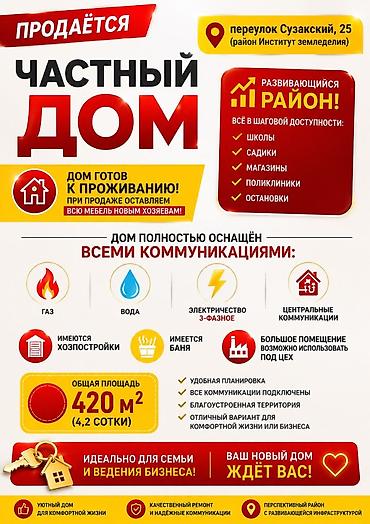 🏡 ПРОДАЁТСЯ ДОМ ОТ СОБСТВЕННИКА! 📍г. Бишкек, Ленинский район пер