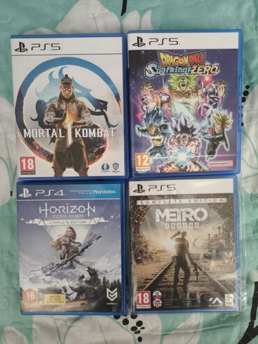 Игры для PlayStation: Dragon ball sparking zero-4000 сом Mortal combat 1-2000сом Metro