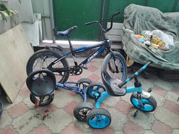 игровая площадка для детей: Балдар үчүн велосипед, 3 дөңгөлөктүү, 6 - 9 жаш, Бала үчүн, Колдонулган