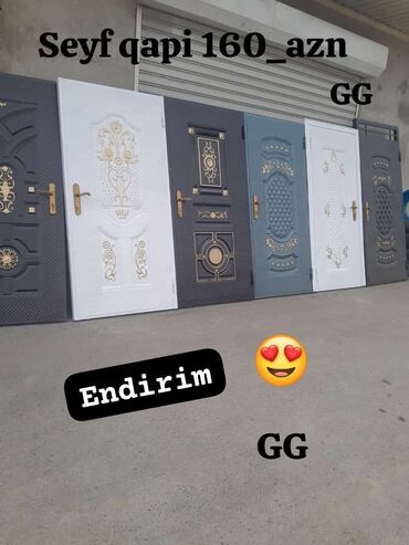 Quru inşaat materialları: Yeni və sifarişlə Seyf Qapi 160_azn Ag reng olarsa elave 15 azn Olcu