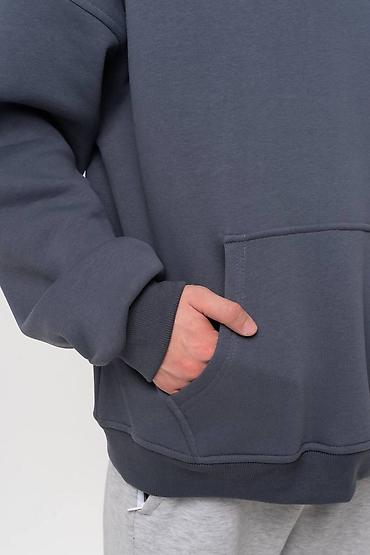 Толстовки: Мужская толстовка, XL, Новый, цвет - Серый, Самовывоз, Платная доставка — 3