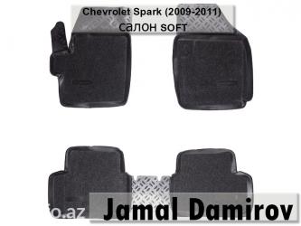 avto çxol: Chevrolet spark 2009-2011 üçün ayaqaltılar salon soft, коврики для