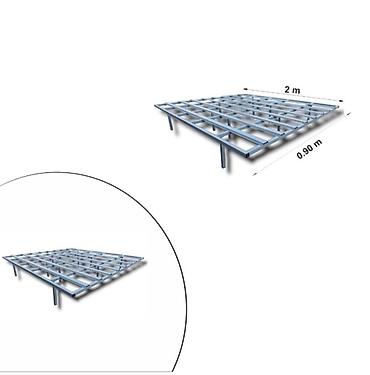 palet nədir: Metal palet – 2,0 m x 0,90 m - Material: qalın divarlı metal/profil — 1