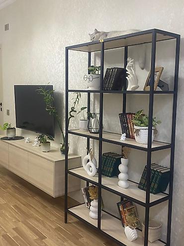 Полки: Metall çərçivəli 8 bölməli rəf sistemi - Dizayn: Minimal və müasir — 1