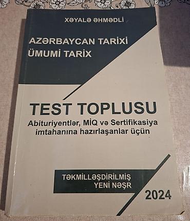 Testlər: Məhsul: Tarix fənni üzrə test topluları (2 kitab) 1) Dövlət İmtahan — 2